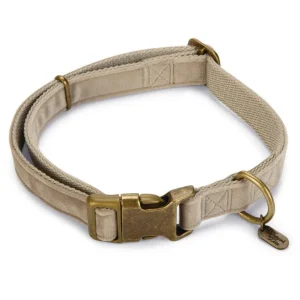 Halsband velura grijs