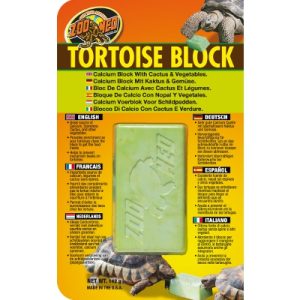Zoo Med Tortoise Block with Opuntia Cactus and Vegetables