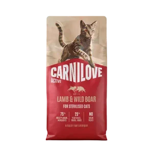Carnilove Active Lamb & Wild Boar Sterilised Cats