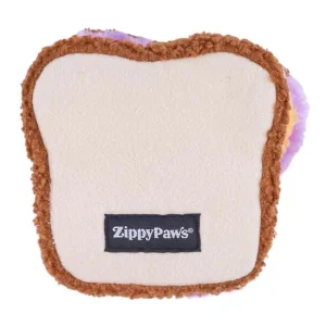 ZippyPaws hondenspeelgoed PB&J sandwich 15 cm