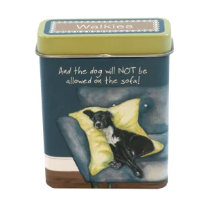 The Little Dog Laughed  Walkies blikje Skyla the rescue dog 9 x 7 x 3 cm