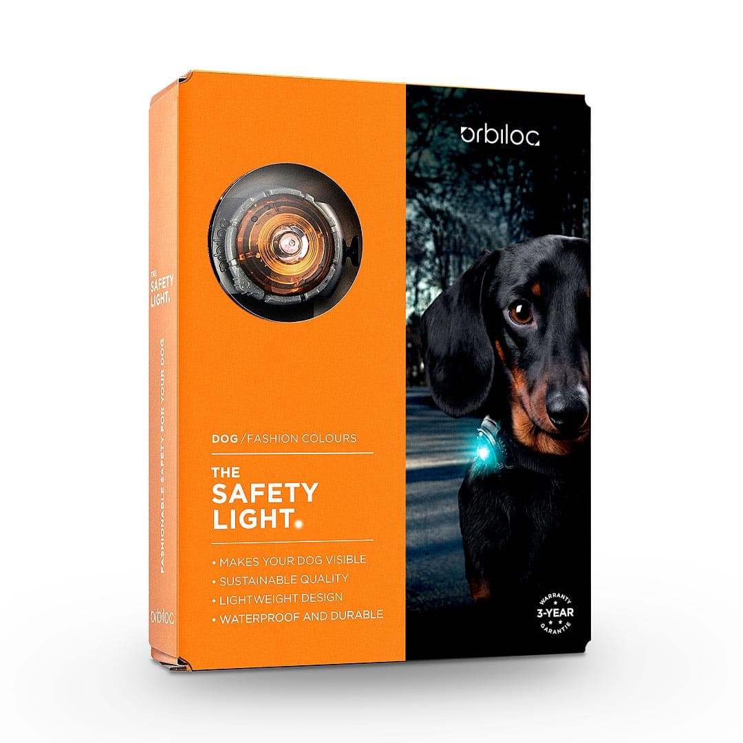 Orbiloc Dog Dual Veiligheidslampje – Amber (Oranje) - Afbeelding 3