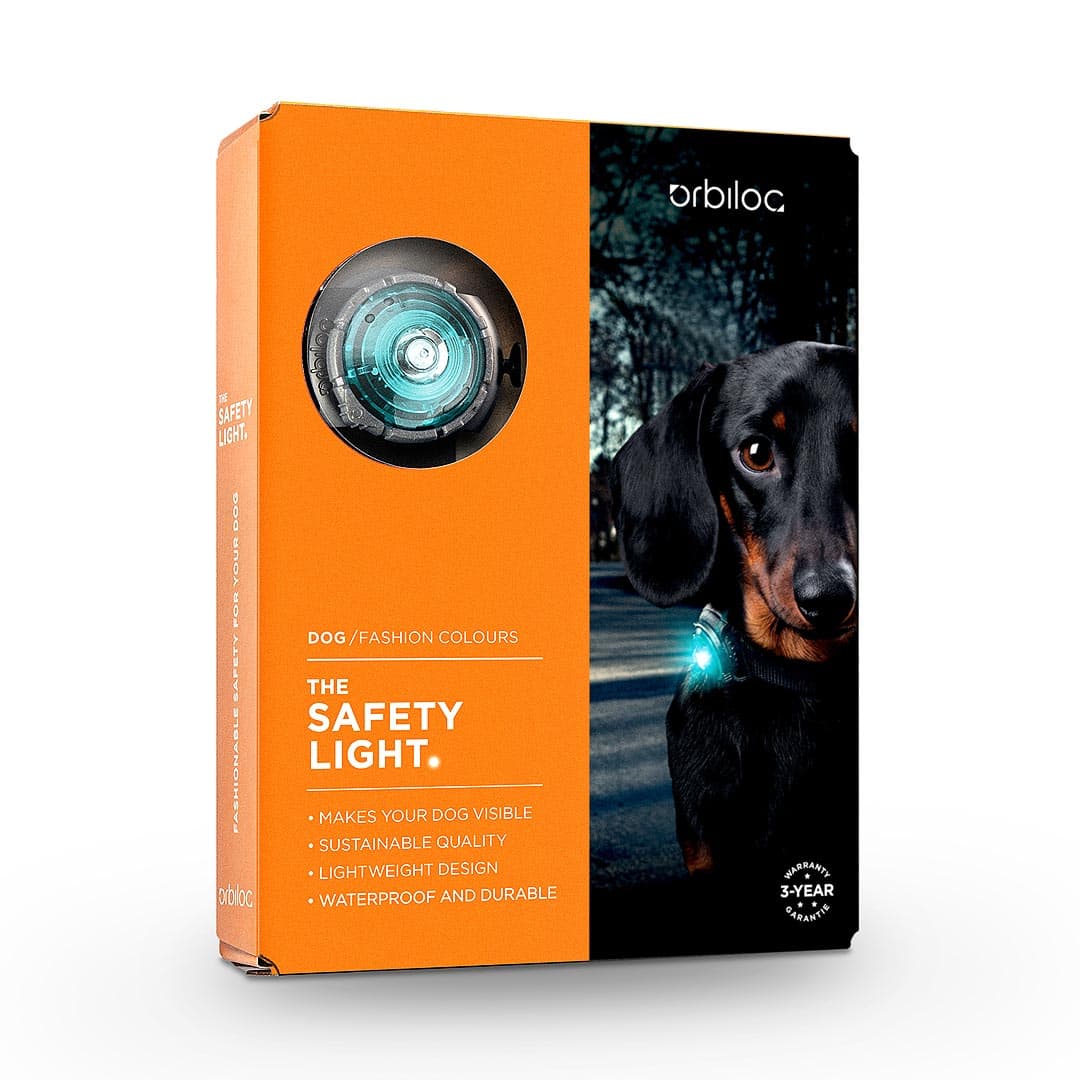 Orbiloc Dog Dual Veiligheidslampje – Turquoise - Afbeelding 3