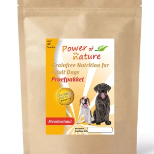1,2kg Power of Nature Meadowland DOG hondenvoer droogvoer kip glutenvrij nuggets
