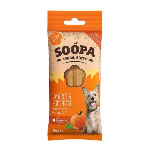 Soopa Dental Sticks – Wortel & Pompoen