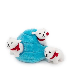 ZippyPaws Zippy Burrow – Polar Bear Igloo
