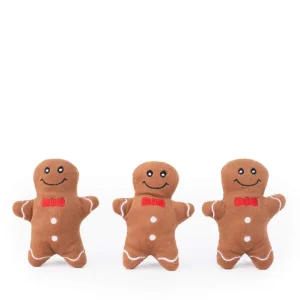 ZippyPaws Holiday Miniz – Gingerbread Men