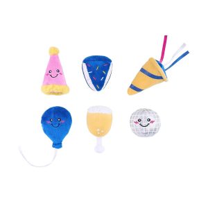 ZippyPaws Miniz 6-Pack – Party