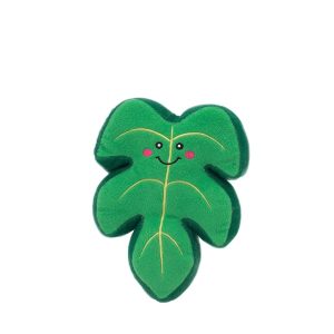 ZippyPaws Squeakie Pattiez – Monstera Leaf