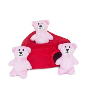 ZippyPaws Valentine's Burrow – Heart 'n Bears