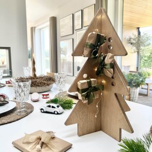 Adventskalenders kerstboom Pelle, tafelmodel (bruin)