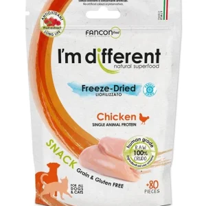 Gevriesdroogde snacks kip 40gr