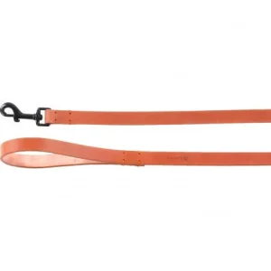 Looplijn Leano leer oranje/cognac