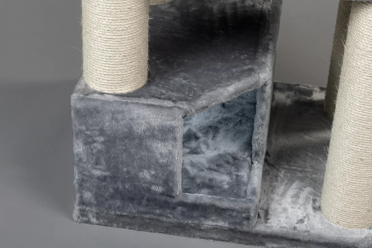 Speelhuis Kussen Lichtgrijs kleurig, Corner Coon 55 x 35 x 25 cm - Afbeelding 4