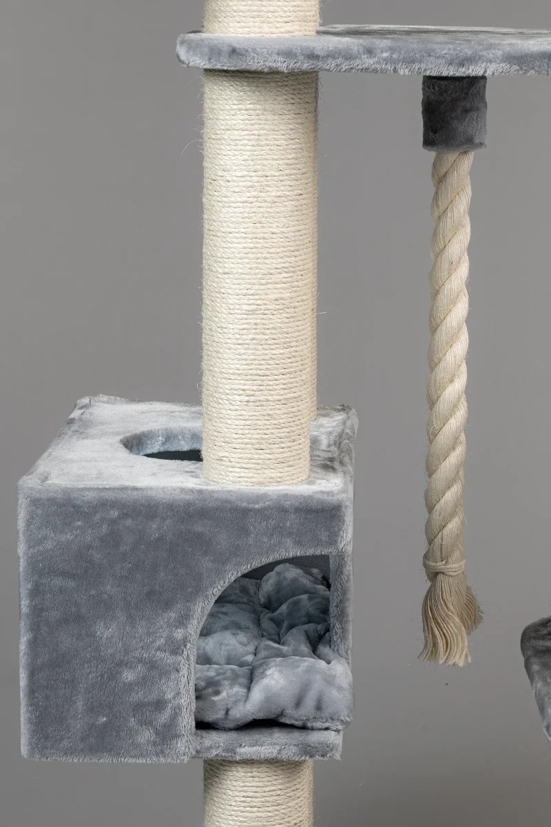 Speelhuis Kussen Lichtgrijs kleurig, Kili & Catdream 52 x 37 x 30 cm - Afbeelding 6