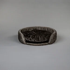 Taupekleurige, 60 cm Diameter Ronde Zetel (Incl. Kussen)